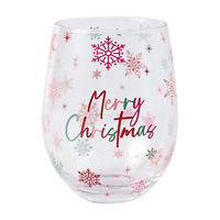 'Merry Christmas' Stemless Wine Christmas