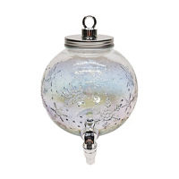 Iridescent Glass Christmas-Ornament-Shaped Drink Dispenser, 1.5 gal