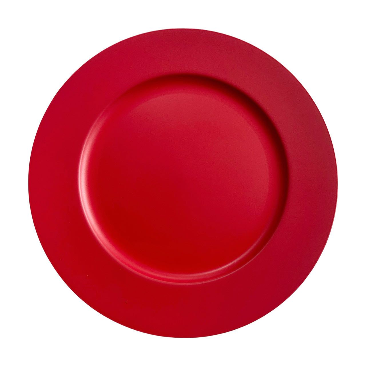 Charger Plate, Matte Red