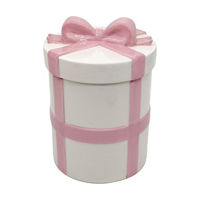 Pink Bow Gift Box Cookie Jar
