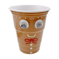 Christmas Gingerbread Man Googly Eye Cup, 16 fl