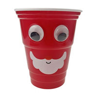 Christmas Santa Googly Eye Cup, 16 fl oz