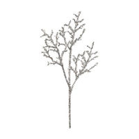 Artificial Glitter Branch, Silver