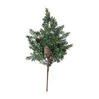 Artificial Cypress Pick Decor with Blueberries, 19 in