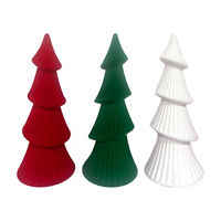 Christmas Flocked Pine Tree, Medium, Assorted