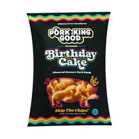 Pork King Good Flavored Pork Rinds, Birthday Cake, 3 oz