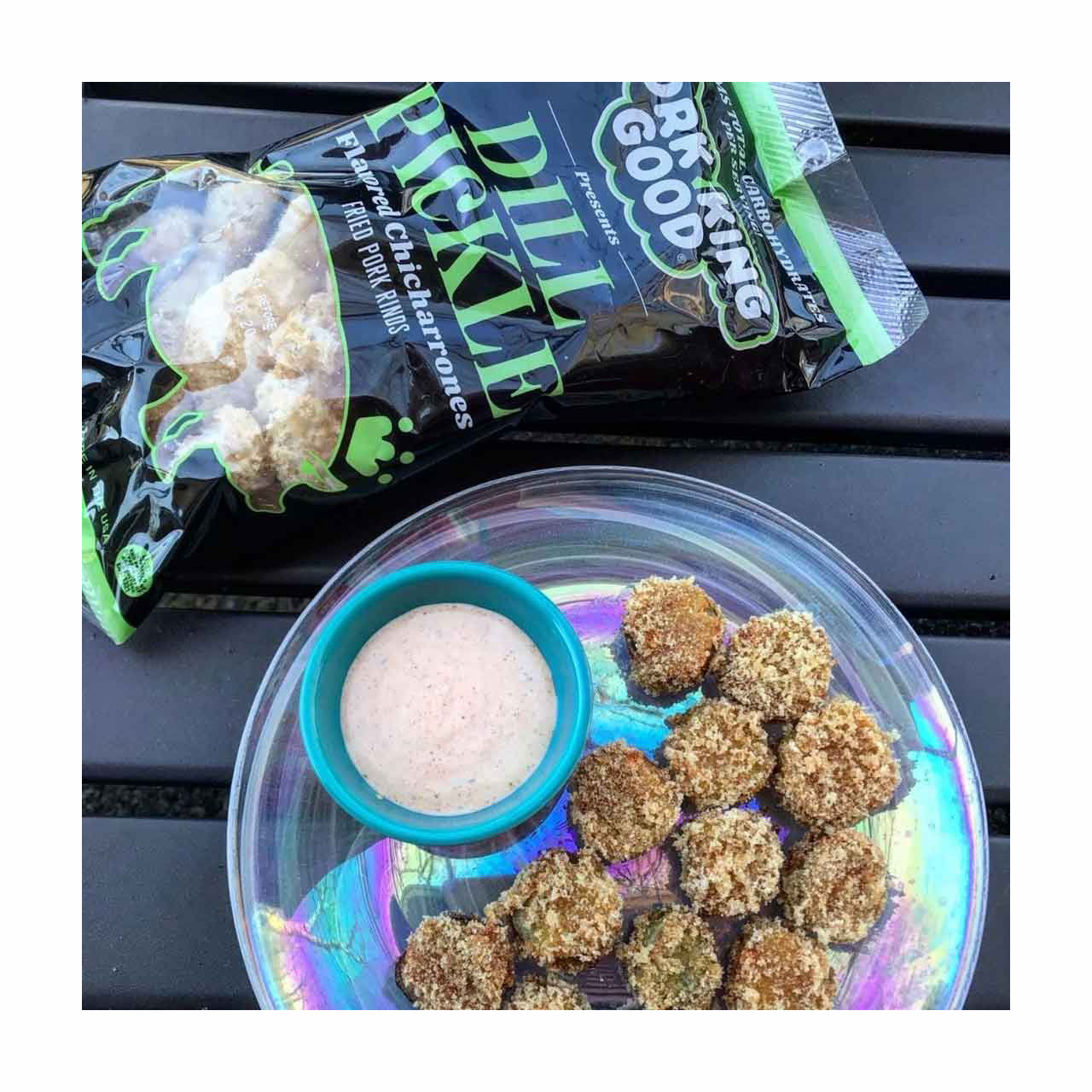 Pork King Good Flavored Pork Rinds, Dill Pickle, 1.75 oz