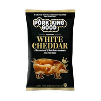 Pork King Good Flavored Pork Rinds, White Cheddar,