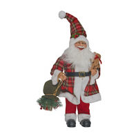 Christmas Plaid Santa Claus Décor, Small