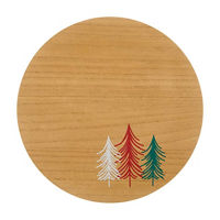 Mango Wood Lazy Susan with Trees