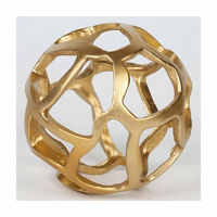 Gold Resin Decorative Orb, Small