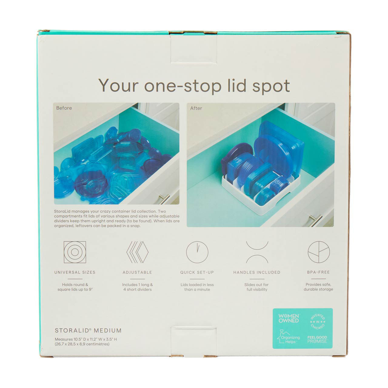 YouCopia Storalid Container Lid Organizer