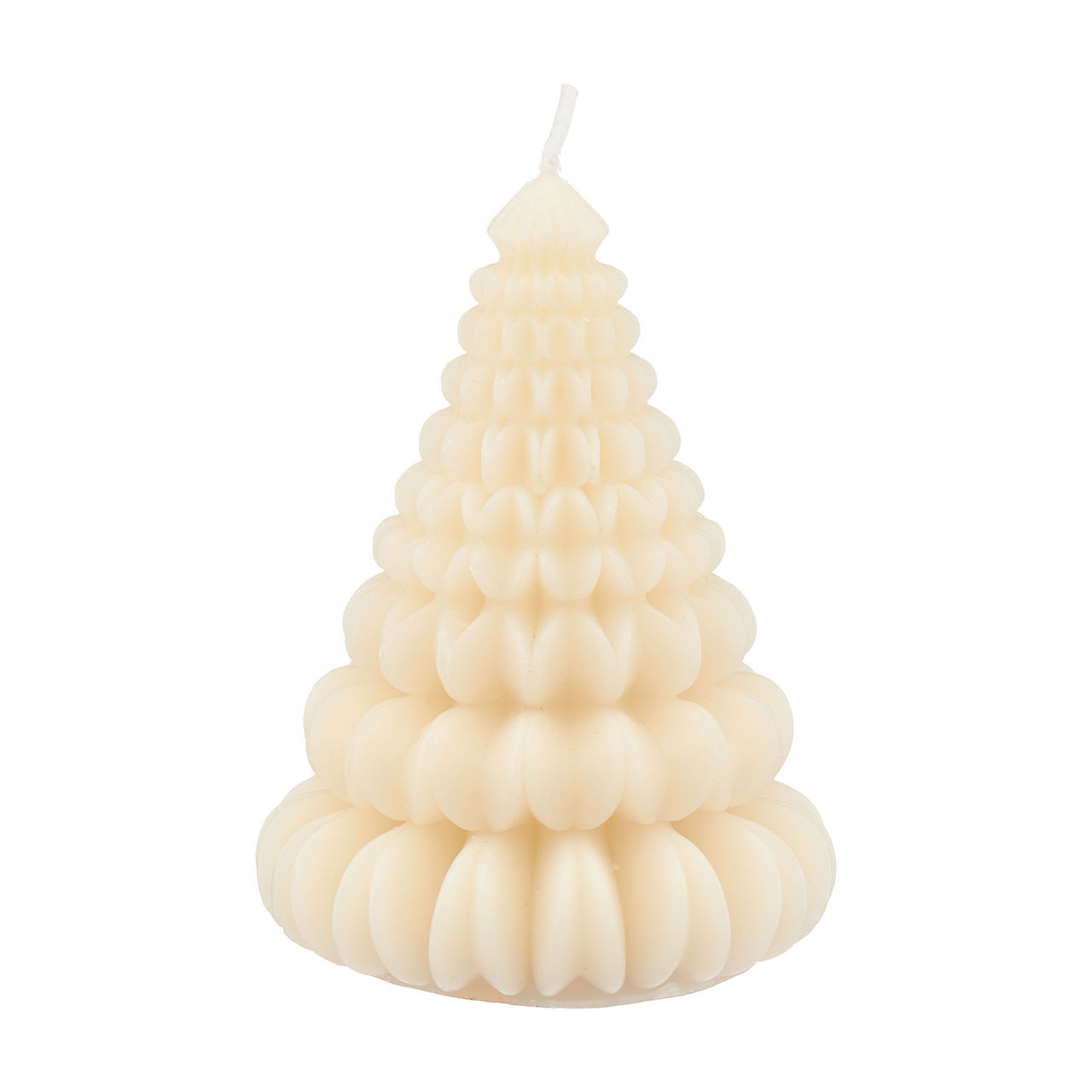 Meringue Mauve Christmas Tree Candle