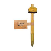 Tan Bear Toast Plastic Novelty Pen, 6 in