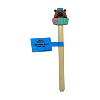 Capybara Bath Plastic Novelty Pen, 7 in