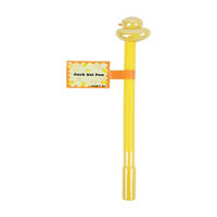 Orange and Yellow Duck Plastic Novelty Pen, 7