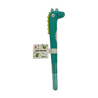 Blue, Green and White Gator Plastic Novelty Pen, 7 in