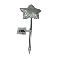 Silver Star Puff Plastic Novelty Pen, 9 in