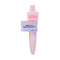 Pink Milk Tea Plastic Novelty Pen, 6 in