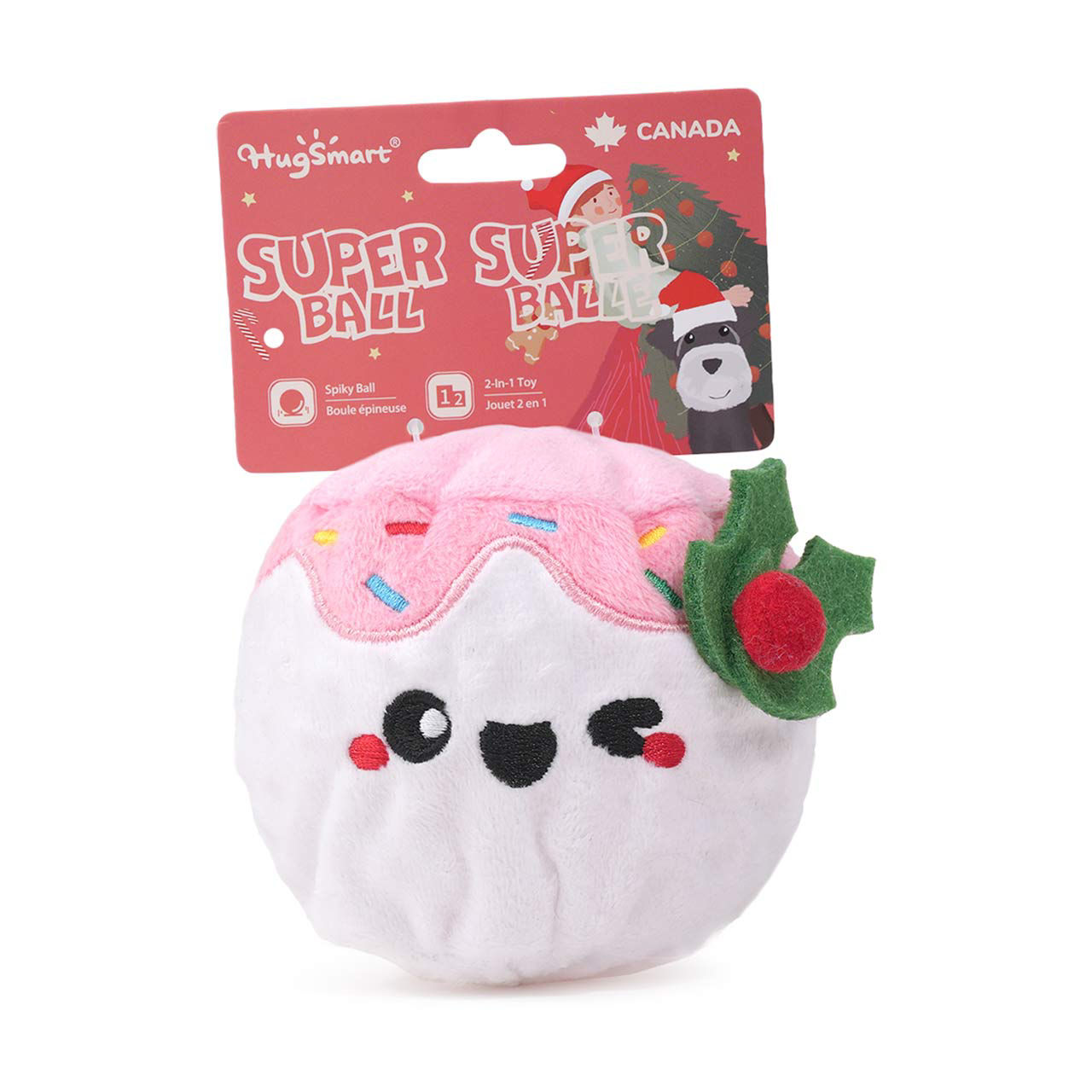 HugSmart Super Ball Marshmallow Dog Chew Toy