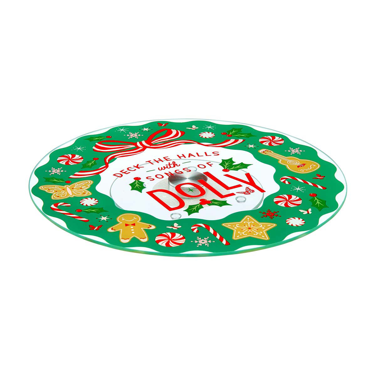 Dolly Parton Glass Lazy Susan, 12 in, Assorted