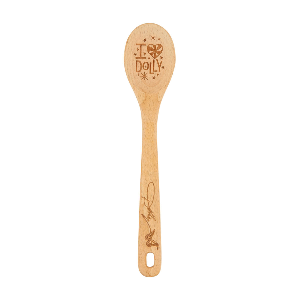 Dolly Parton Wood Spoon, 12 in, Assorted