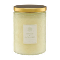 Sweaters & Snowflakes Embossed Glass Jar Scented Candle,