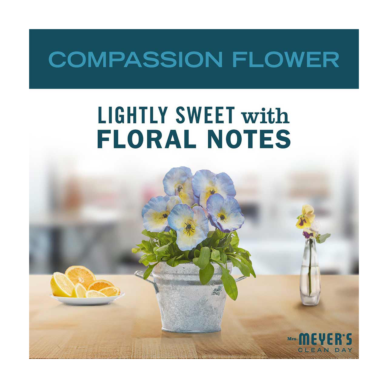 Mrs. Meyer's Clean Day Laundry Detergent, Compassion Flower Scent, 64 Ounce Bott