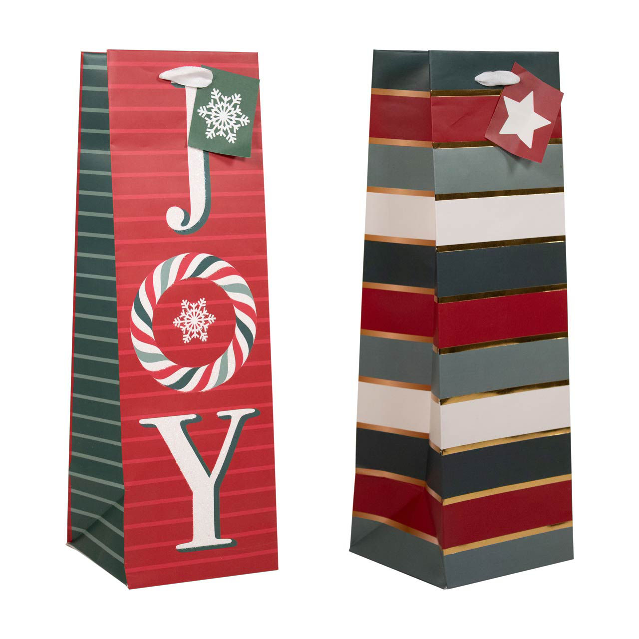 Christmas Gift Bag, Wine Bottle, Assorted
