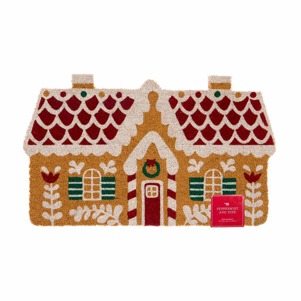 Christmas Shaped Doormats, 18 in x 30 in, Assorted