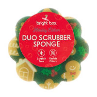 Bright Box Holiday Duo Scrubber Sponge, Gingerbread