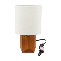 Geometric Wooden Lamp, 12 in