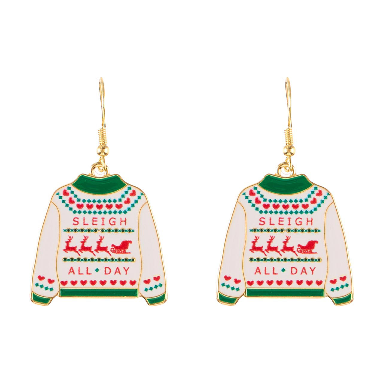 Christmas Ugly Sweater Drop Earrings
