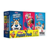 Kellogg's Mini 100 Piece Jigsaw Puzzles, 3 ct