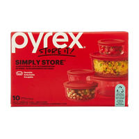 Pyrex Glass Storage Set, 10 pk