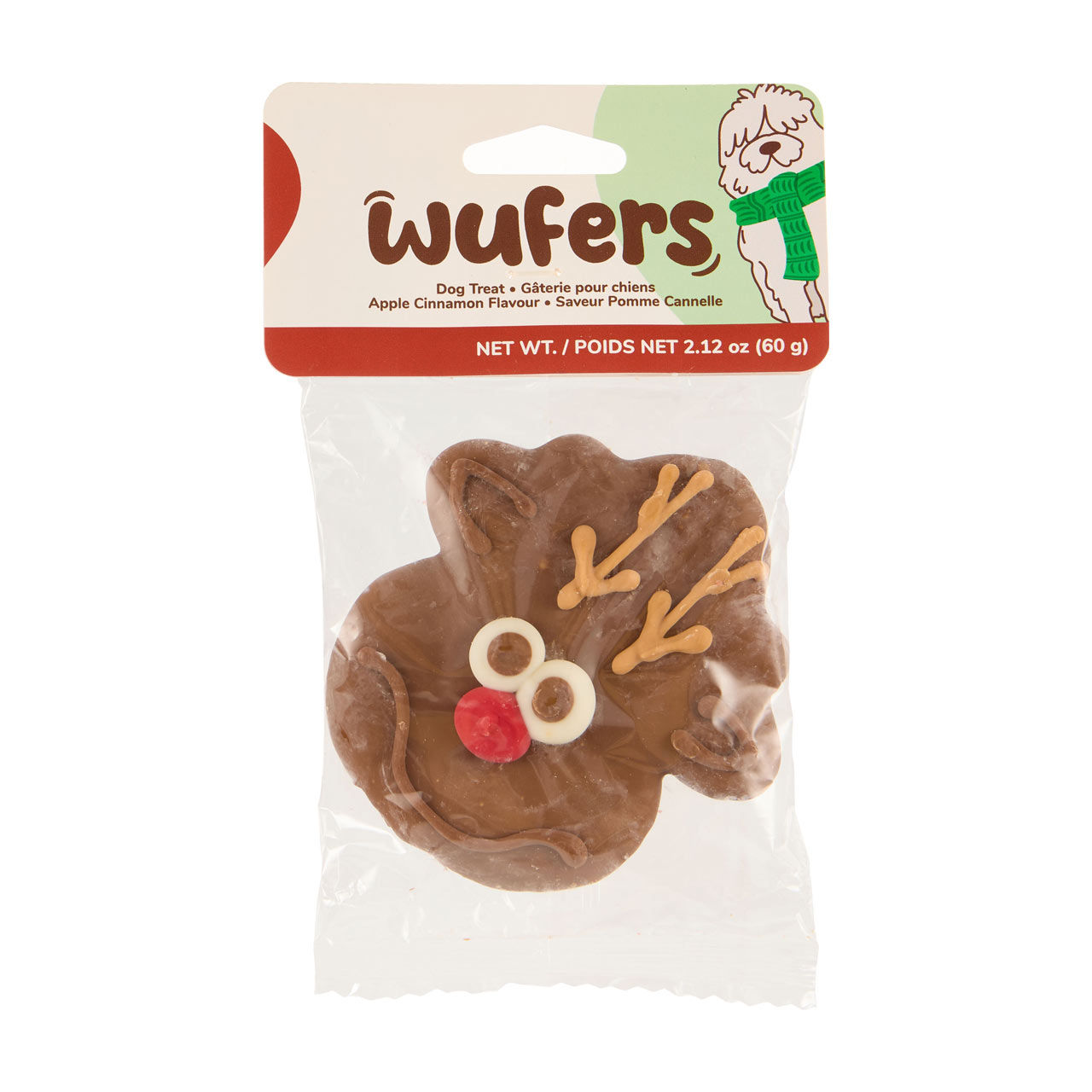 Wufers Reindeer Dog Treat, 2.12 oz