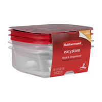 Rubbermaid 4.92- and 7.81-Cup EasyStore Square Containers, 2