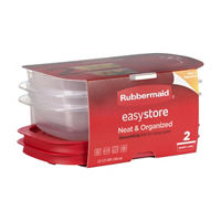 Rubbermaid 3.57-Cup EasyStore Rectangle Containers, 2 ct