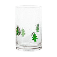 Highball Glass with Embossed Tree, 15 oz