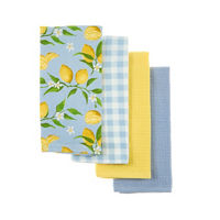 Vintage Fruit Stand Lemon Kitchen Towels, 4-pc Set