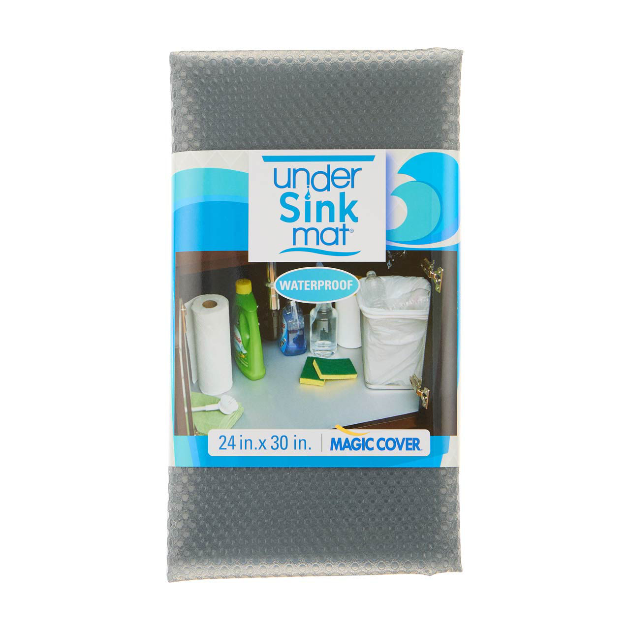 Magic Cover Graphite Under Sink Mat, 24x30 in