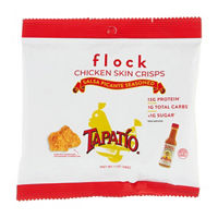 Flock Chicken Skin Crisps Salsa Picante Seasoned, 1 oz