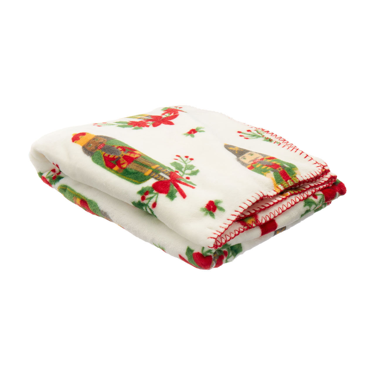 Holiday Printed Plush Throws, 50 in x 60 in, Assorted