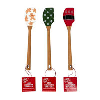 Holiday Style Silicone Christmas Spatulas, 13 in, Assorted