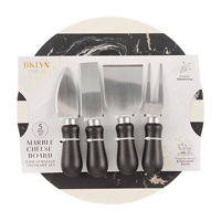BKLYN Co 5-Piece Marble Cheese Board Set