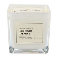 Square Scented Candle, Midnight Jasmine, 17 oz