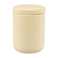 Lidded Container, Medium, Matted Cream 