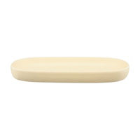 Oval Trinket Tray, Matted Cream