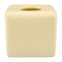 Tissue Box Cover, Matted Cream