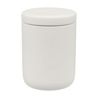 Storage Container with Lid, Matted White, Regular/Large